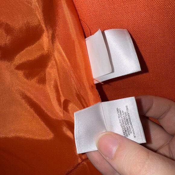 Anne Klein Womens Orange Blazer Jacket Size M - Picture 7 of 9